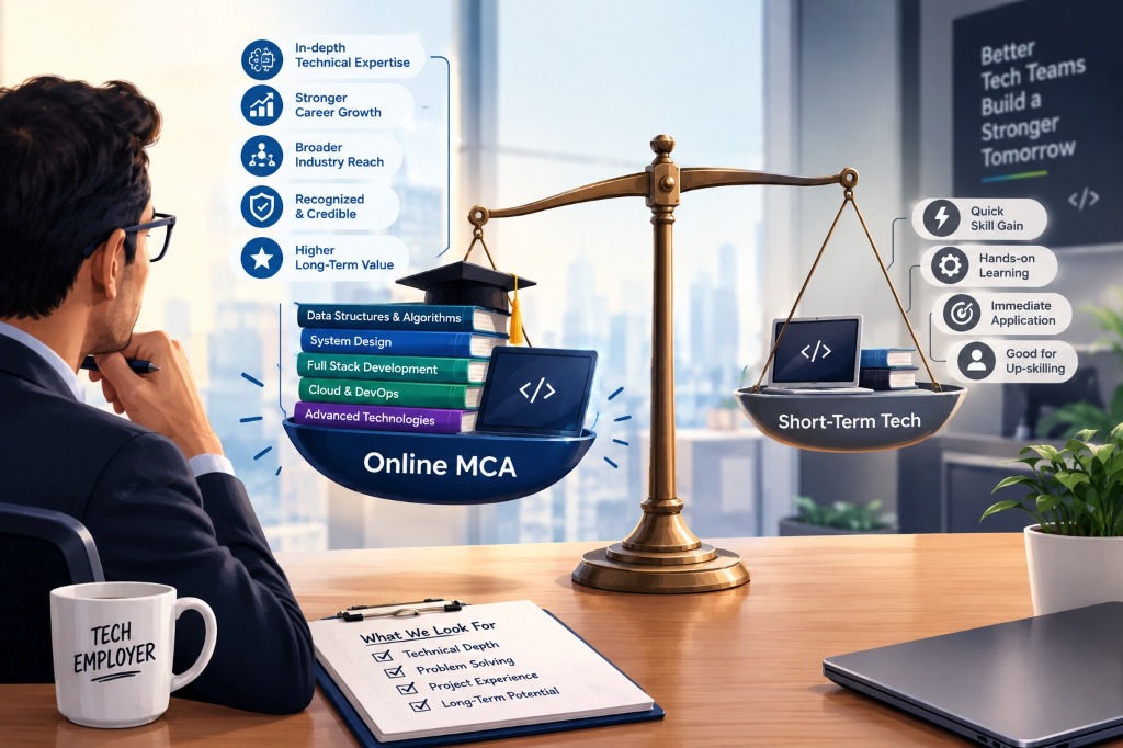 Online MCA vs Short-Term Tech Certifications: What Tech Employers Value